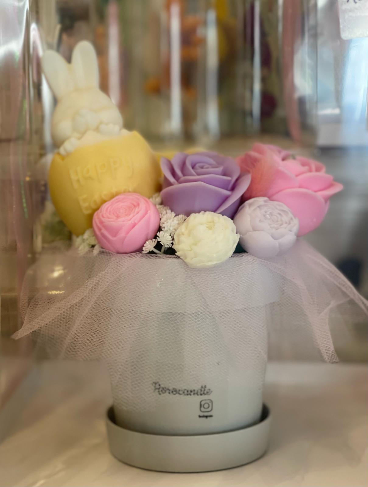 Bouquet Pasquale Profumato in Cera di Soia - Edizione Limitata